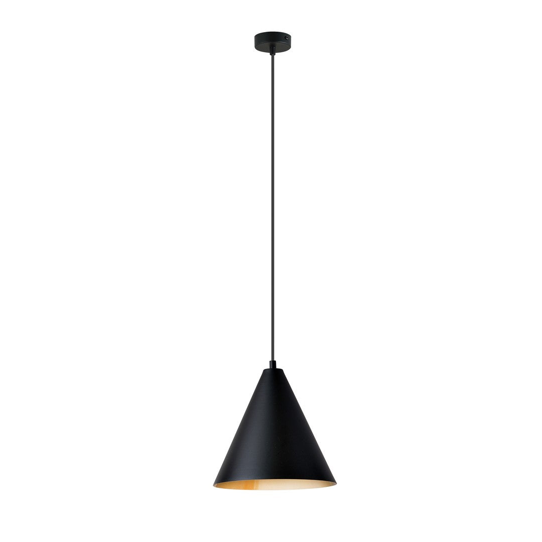 Hanglamp - REBEL 1 ZWART/GOUD