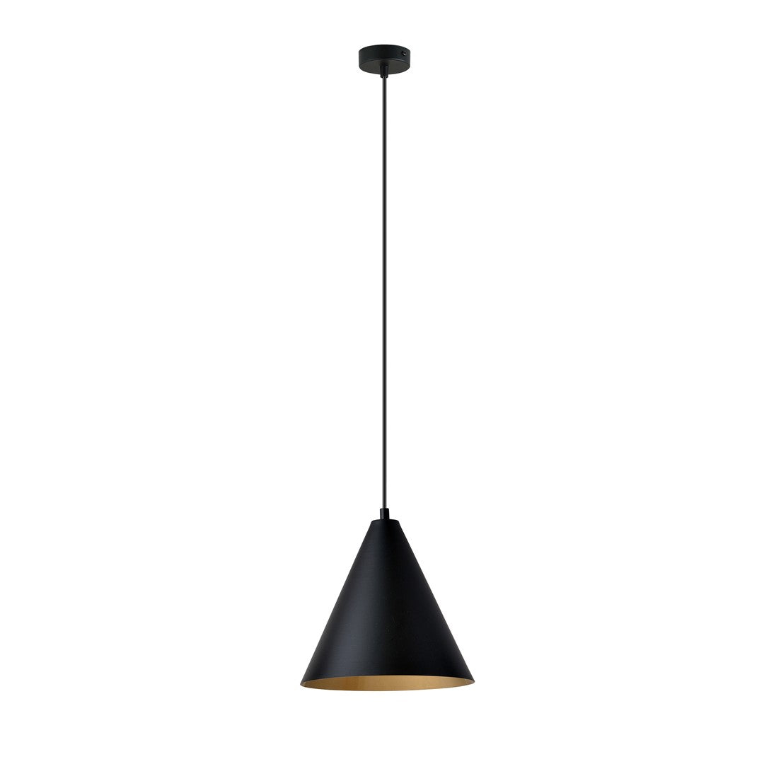 Hanglamp - REBEL 1 ZWART/GOUD