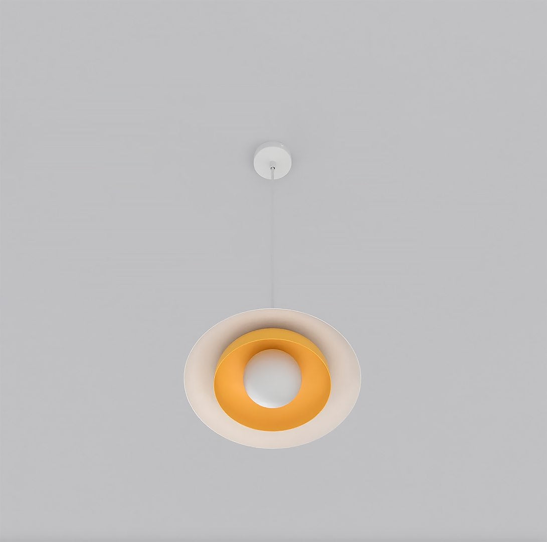 Hanglamp - SKIN 1 WIT ORANJE