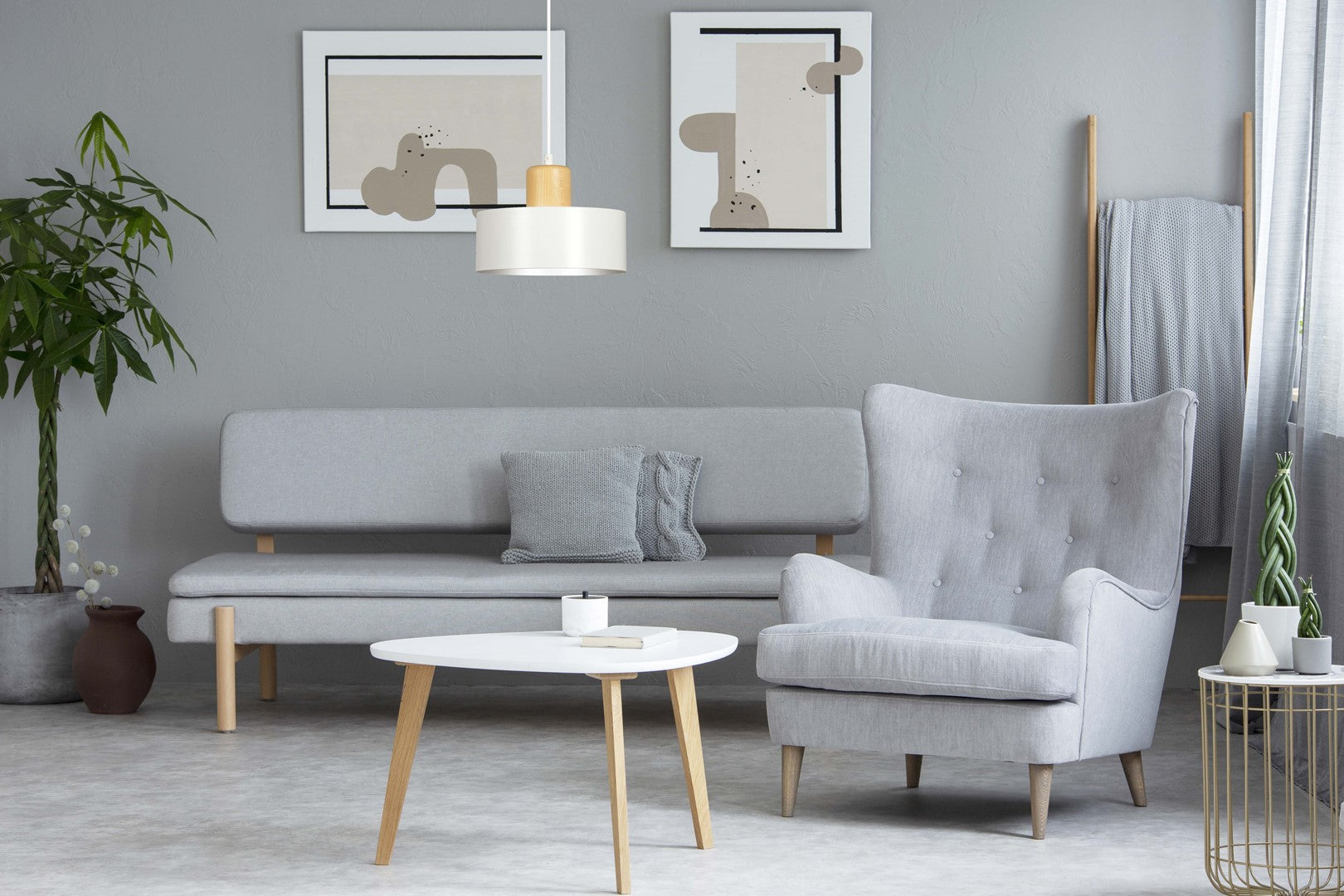 Hanglamp - TORIN 1 WIT