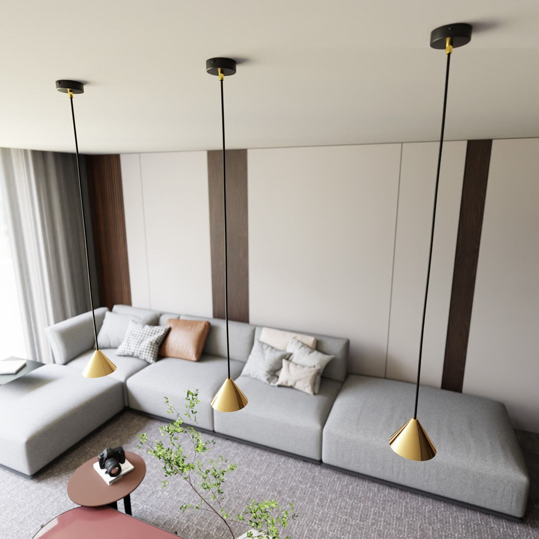 Hanglamp - ELIT 1 BL GOUD