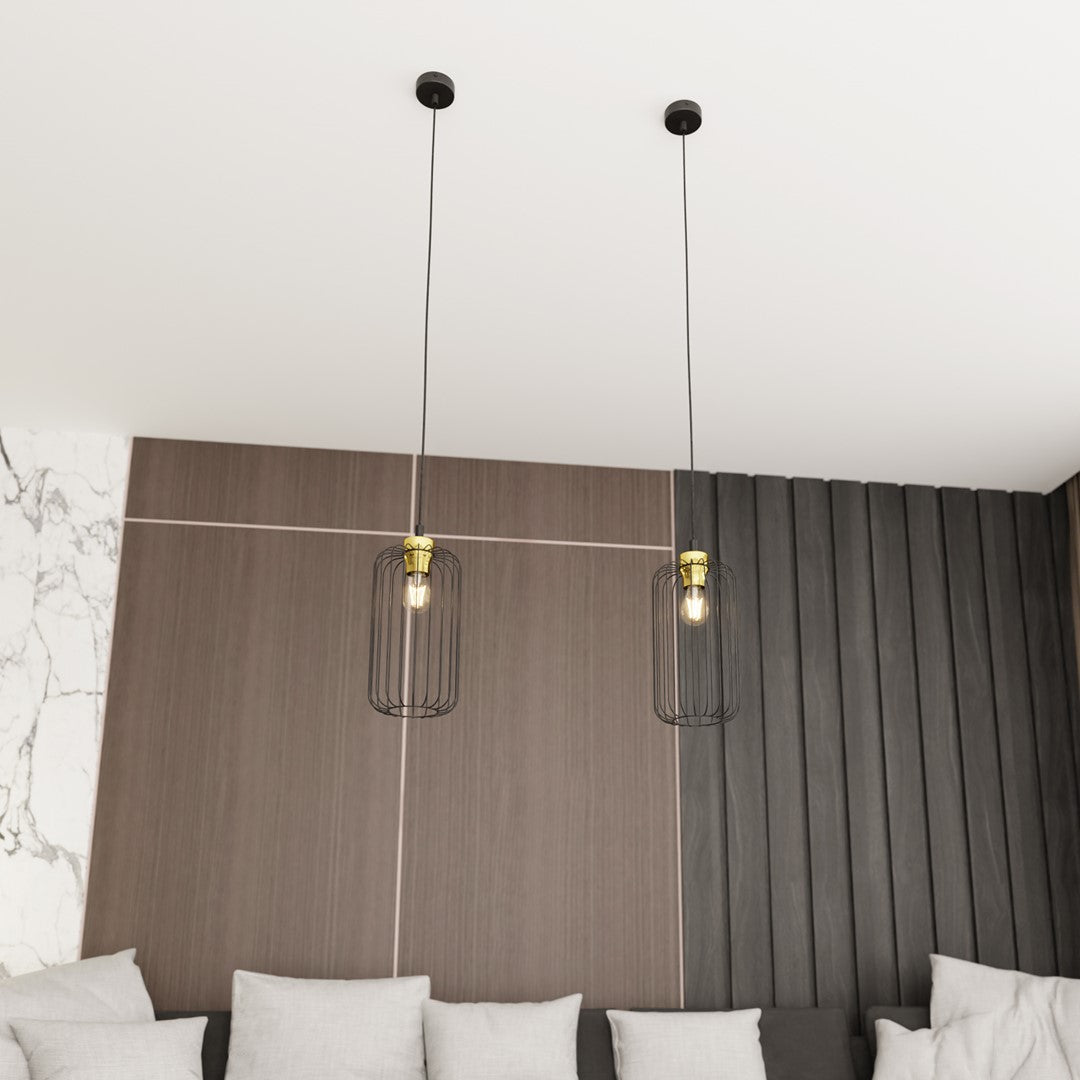 Hanglamp - VANDER 1 BL GOUD