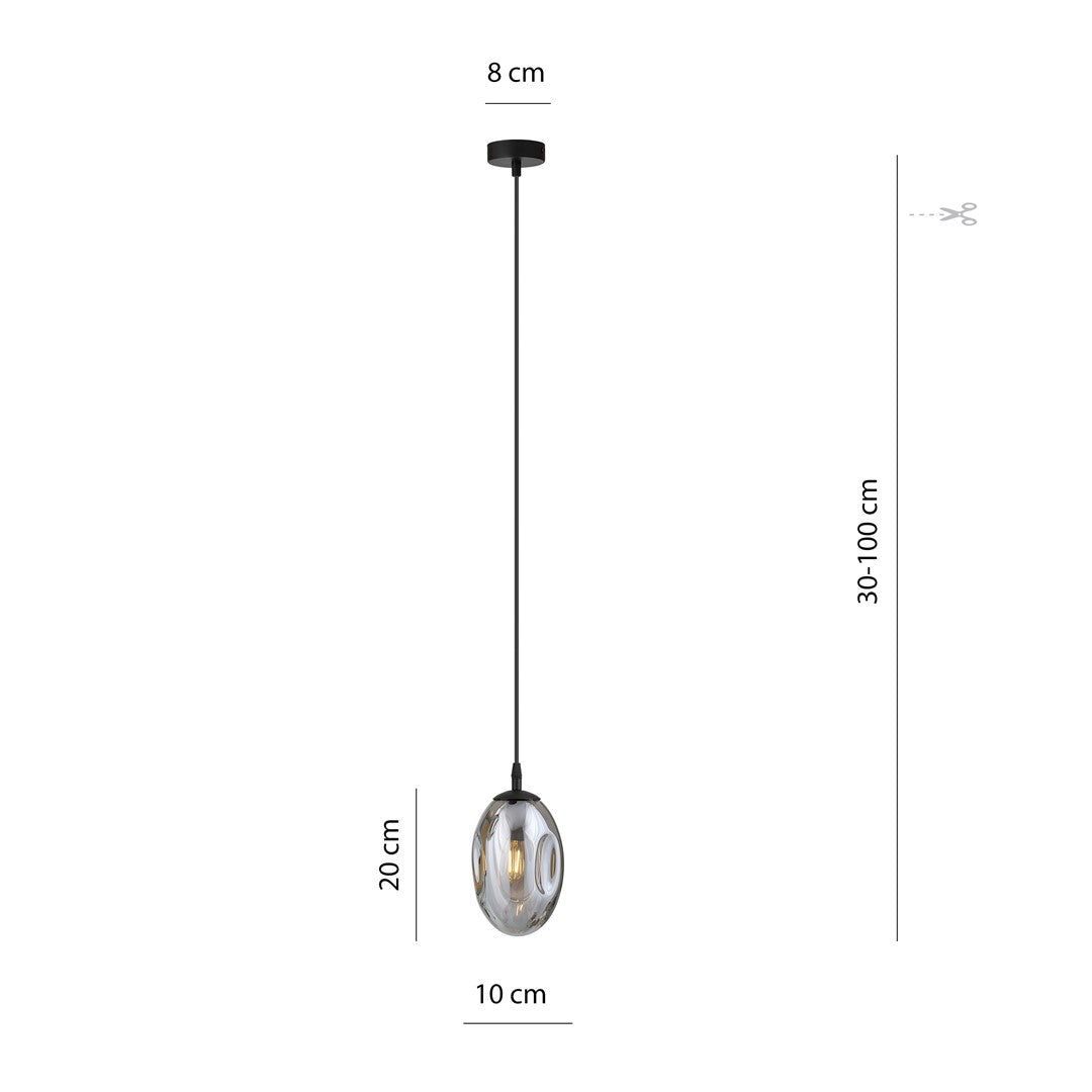 Hanglamp - ASTRAL 1 BL GRAFIET