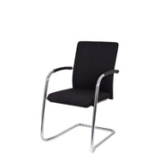 Workliving Vergaderstoel X1 - Comfort Slede Zwart