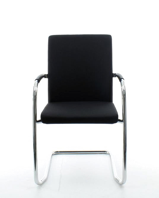 Workliving Vergaderstoel X1 - Comfort Slede Zwart