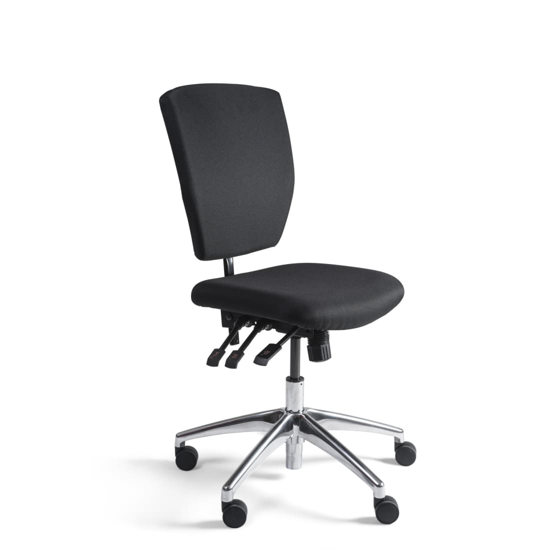 Workliving Werkstoel C Comfort - Aluminium onderstel - Wielen - (N)EN 1335 - Baliestoel - Kassastoel