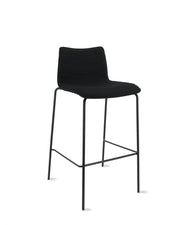 Workliving Verona barkruk 75 cm - stof Mirage zwart - onderstel zwart