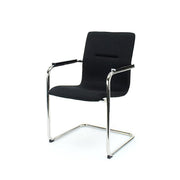 Workliving Vergaderstoel X6 - Comfort Slede Zwart