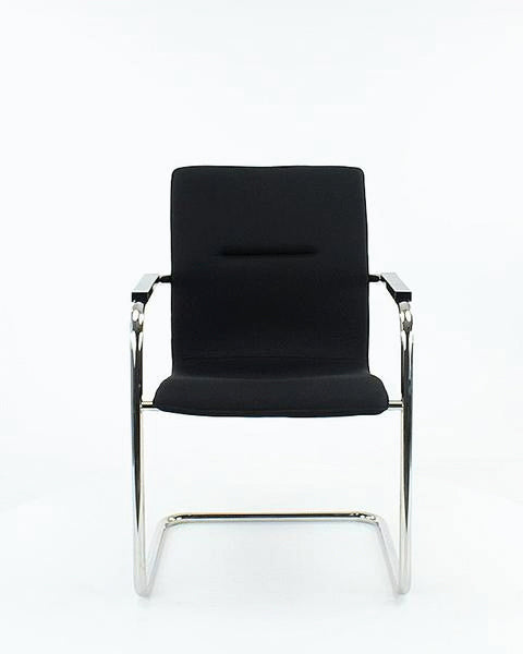 Workliving Vergaderstoel X6 - Comfort Slede Zwart