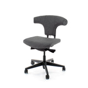 Workliving T-Bone Zwarte Editie Wolvilt Middengrijs - Bureaustoel Ergonomisch Ontwerp (N)EN 1335