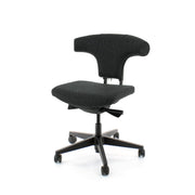 Workliving T-Bone Black Edition wolvilt donkergrijs - ergonomische bureaustoel (N)EN 1335