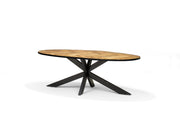 Eetkamertafel AGRA Mango Visgraat - 200x100 Ovaal