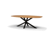 Sirius Eetkamertafel 190x110 Bootvorm Mango Naturel