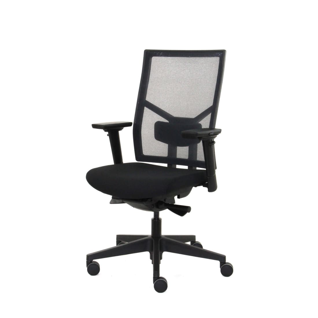 Workliving Zuidas Mesh Zwarte Editie - Zitting van Regain - Ergonomische bureaustoel (N)EN 1335