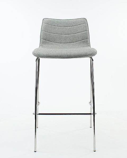 Workliving Verona barkruk 75 cm - wolvilt Fenice 511 lichtbruin - onderstel zwart