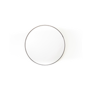 Spiegel - Rond - Metaal - Zwart - 60x3x60cm