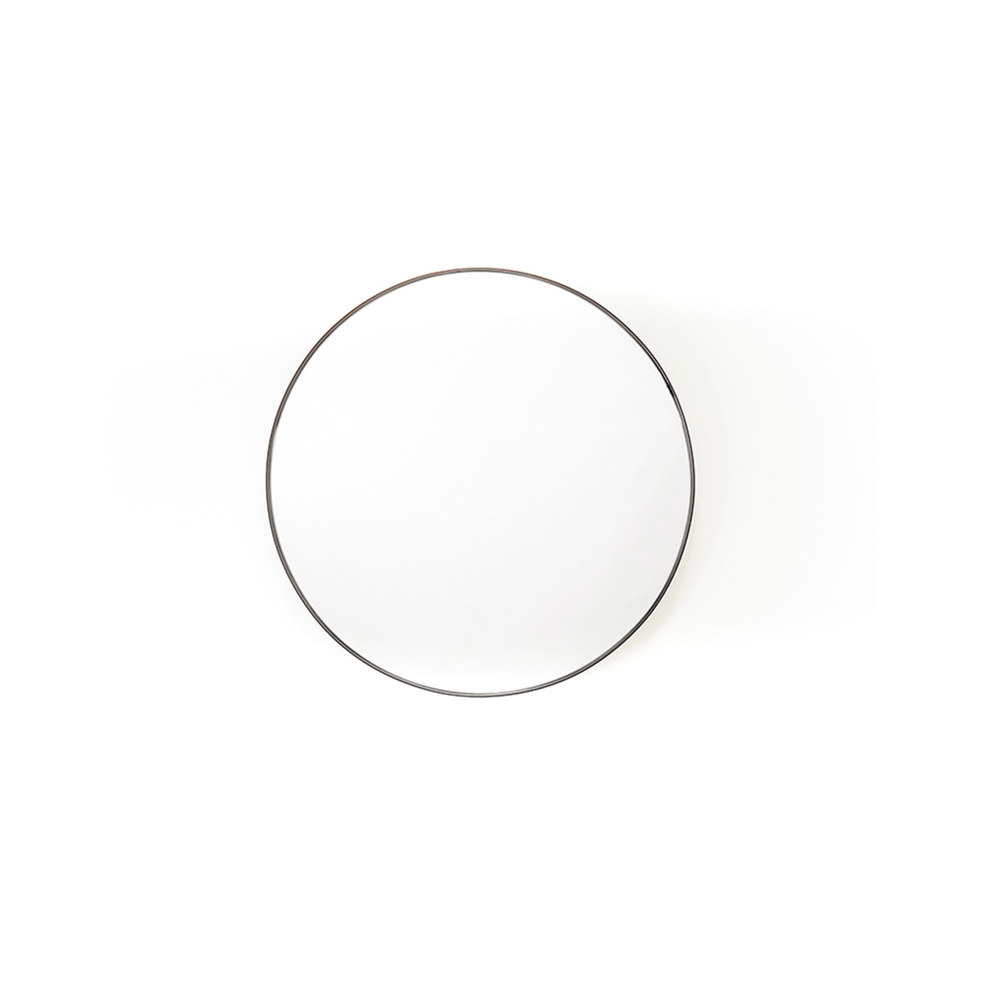 Spiegel - Rond - Metaal - Zwart - 60x3x60cm