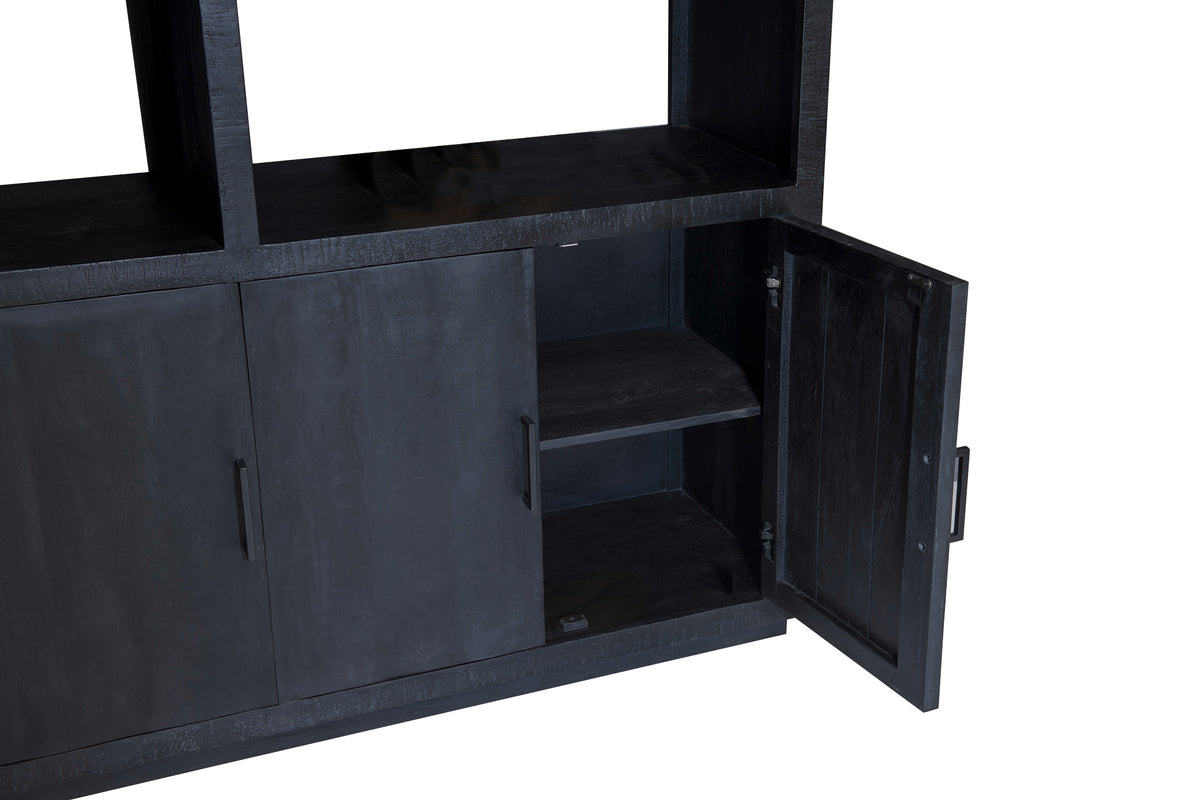 Wandkast Jaxx Zwart 145 cm