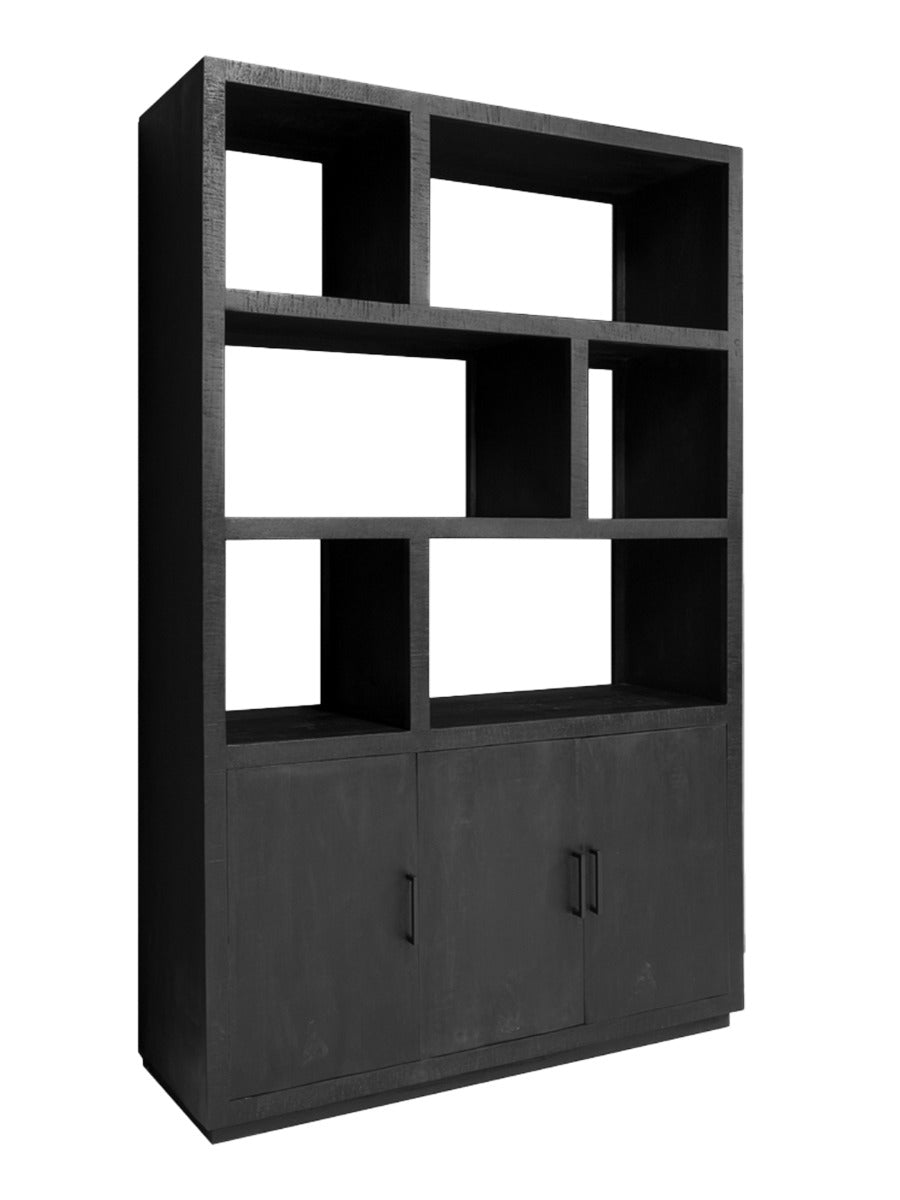 Wandkast Jaxx Zwart 145 cm