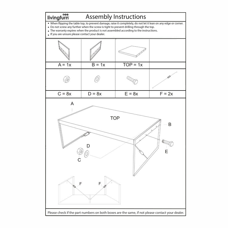 Eettafel Norris 220x100 cm