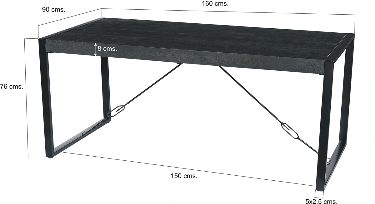 Eettafel Norris 160x90 cm