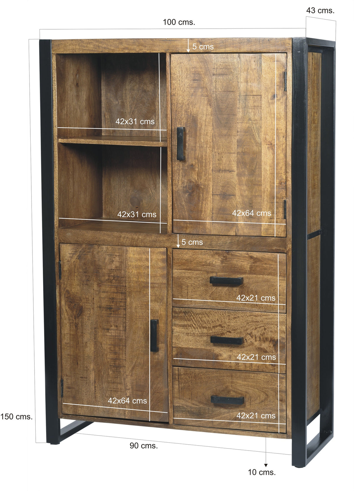 Wandkast Nairobi 100 cm