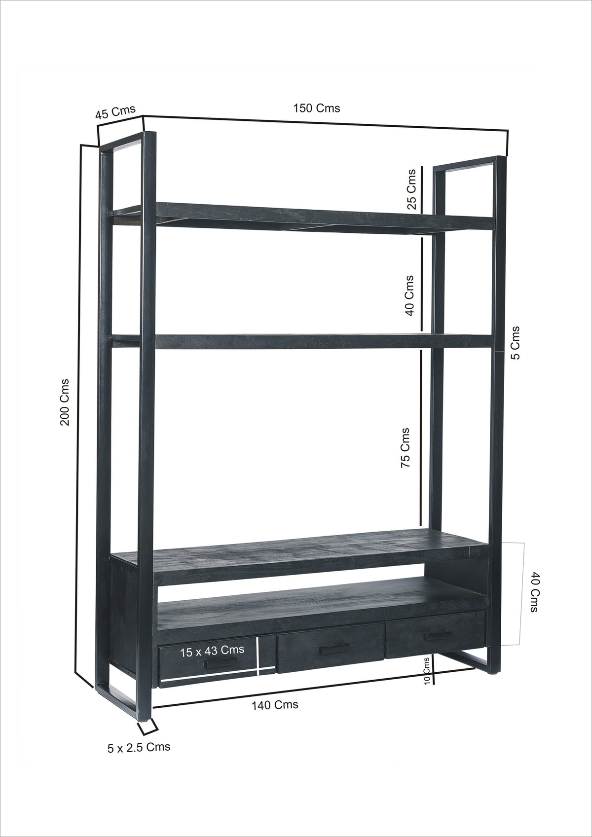 Wandkast Norris Hoog 150 cm