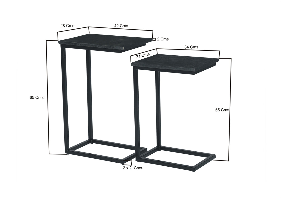 Bijzettafel Jordy Norris set van 2