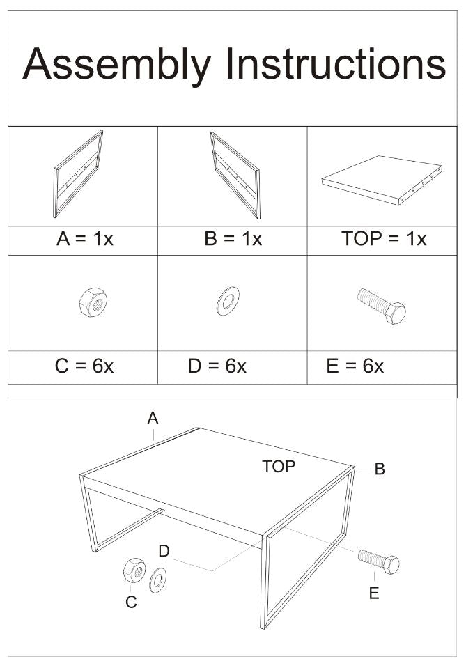 Salontafel Nairobi 110 x 60 cm