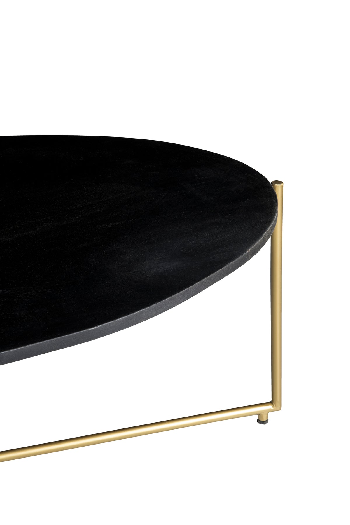 Salontafel Anthony zwart/messing 110 cm