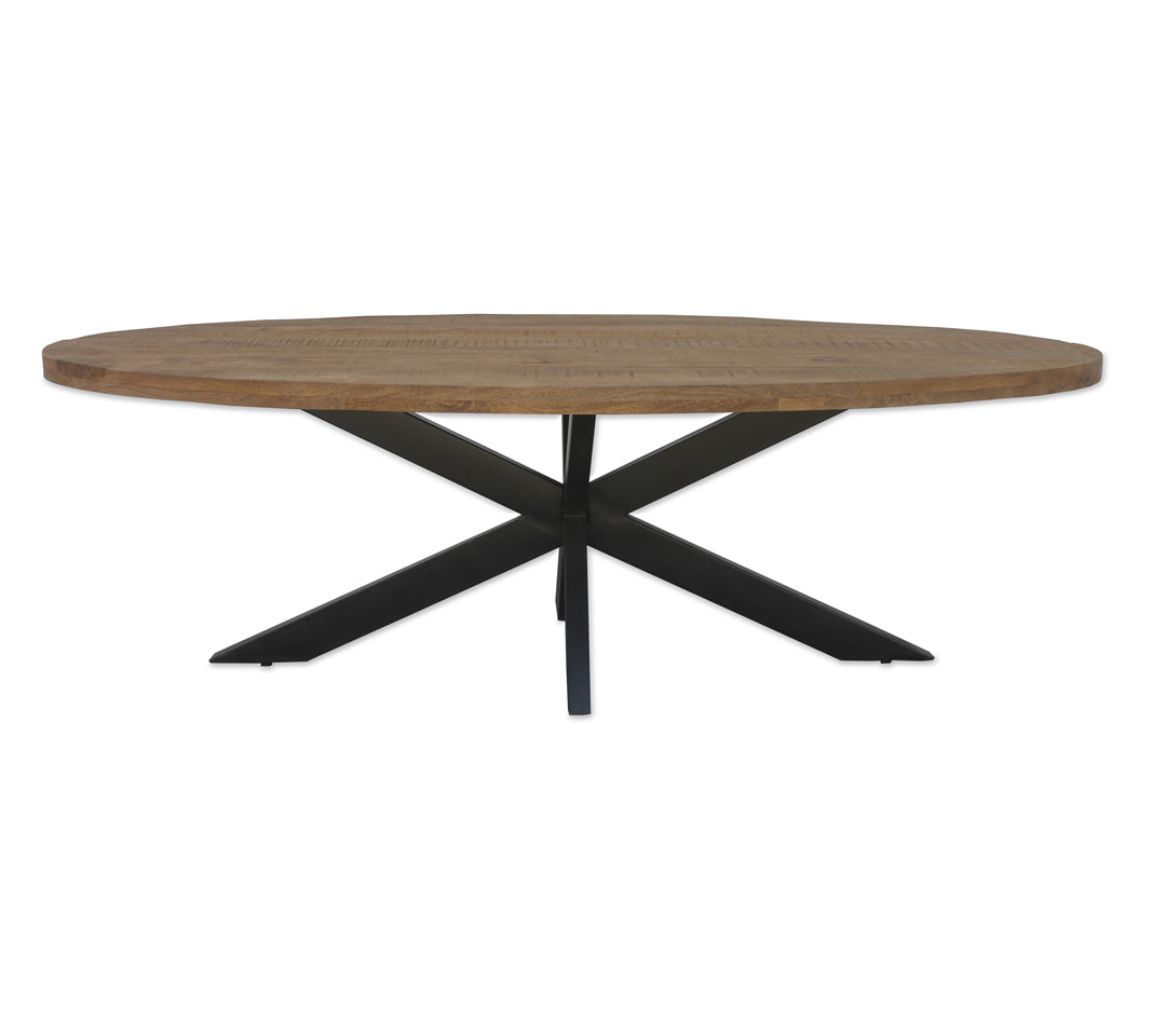 Eettafel Stevig ovaal 180 cm