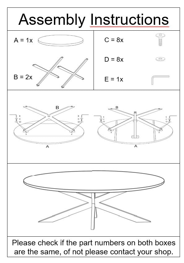 Eettafel Oslo Ovaal Zwart 130 cm