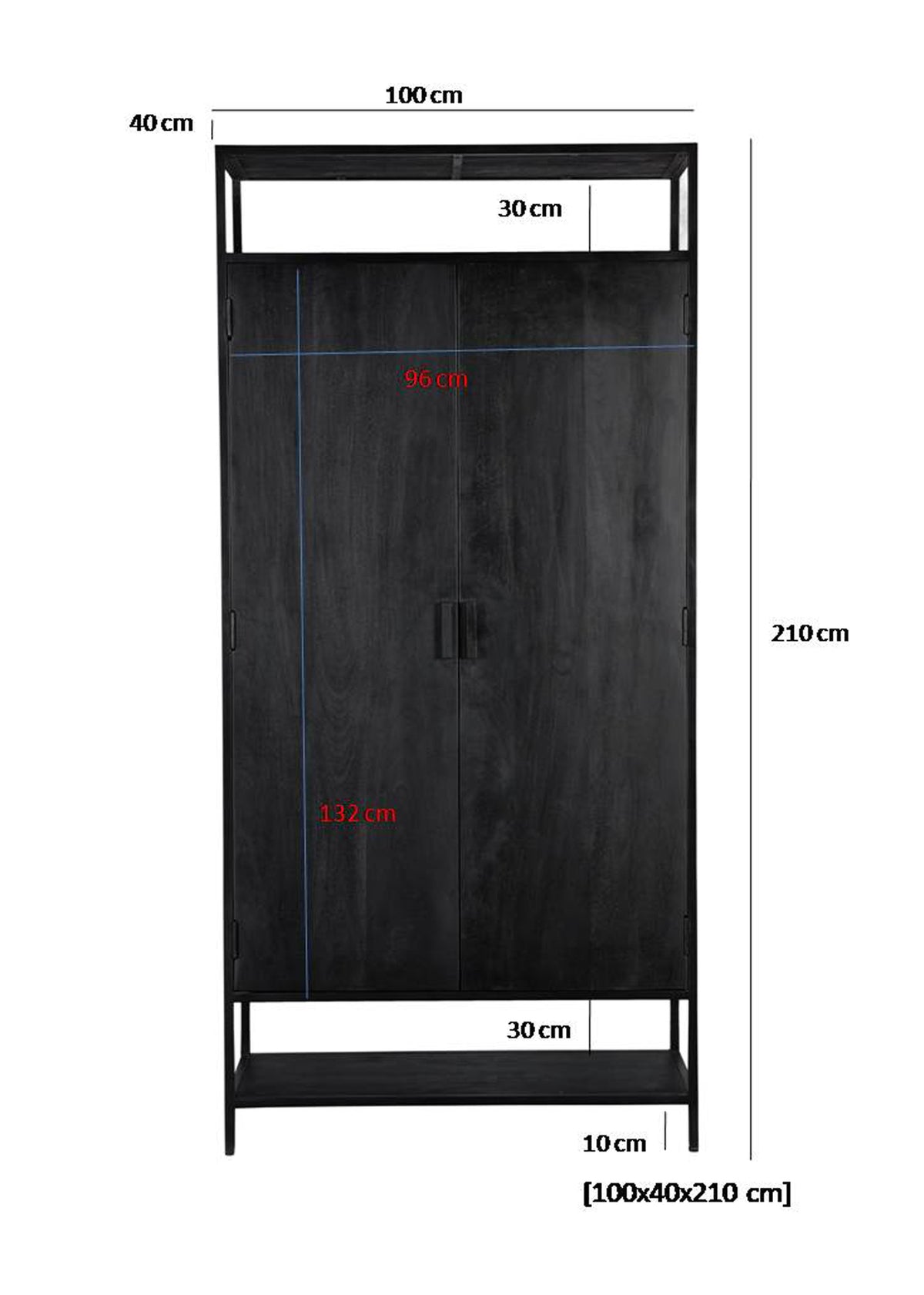 Wandkast Kala 2-deurs 100 cm