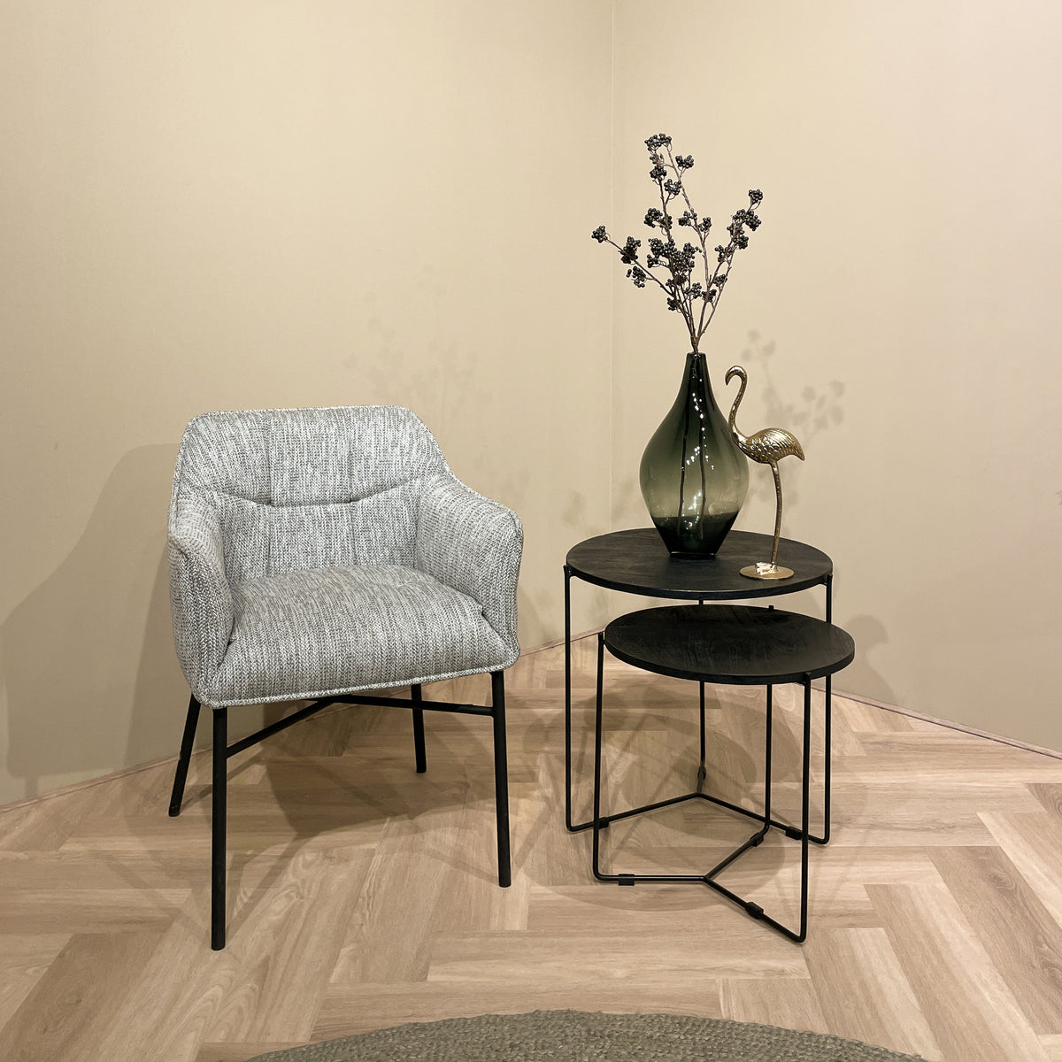 Salontafel Mason Zwart/Zwart Set van 2