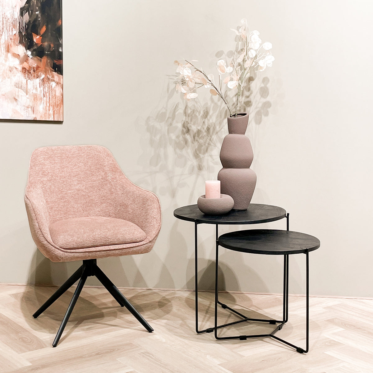 Salontafel Mason Zwart/Zwart Set van 2