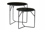 Salontafel Mason Marble zwart/zwart set van 2