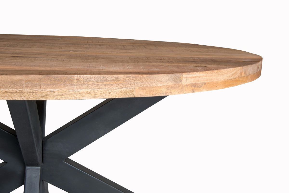 Eettafel Stevige ovale 160 cm