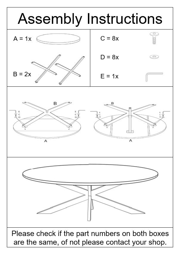 Eettafel Stevige ovale 160 cm