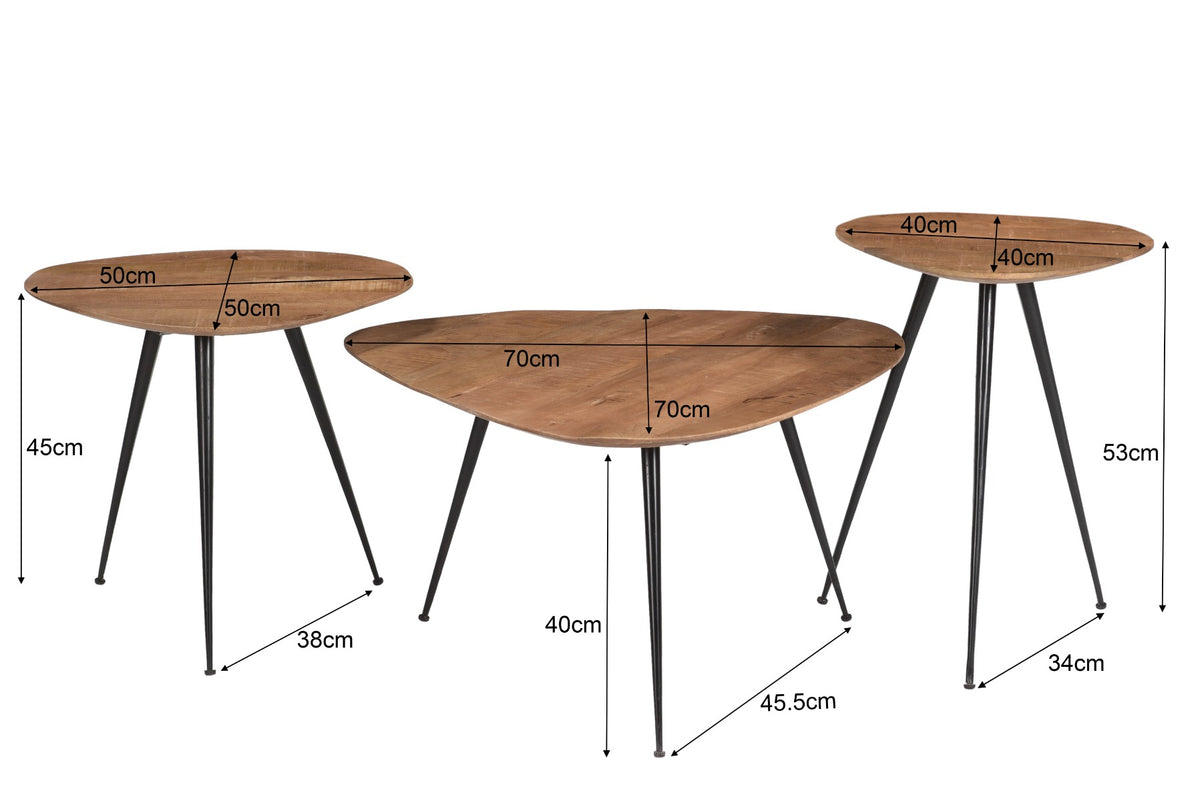Salontafel Brix Loua set van 3