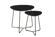 Salontafel Brix Ivy zwarte set van 2