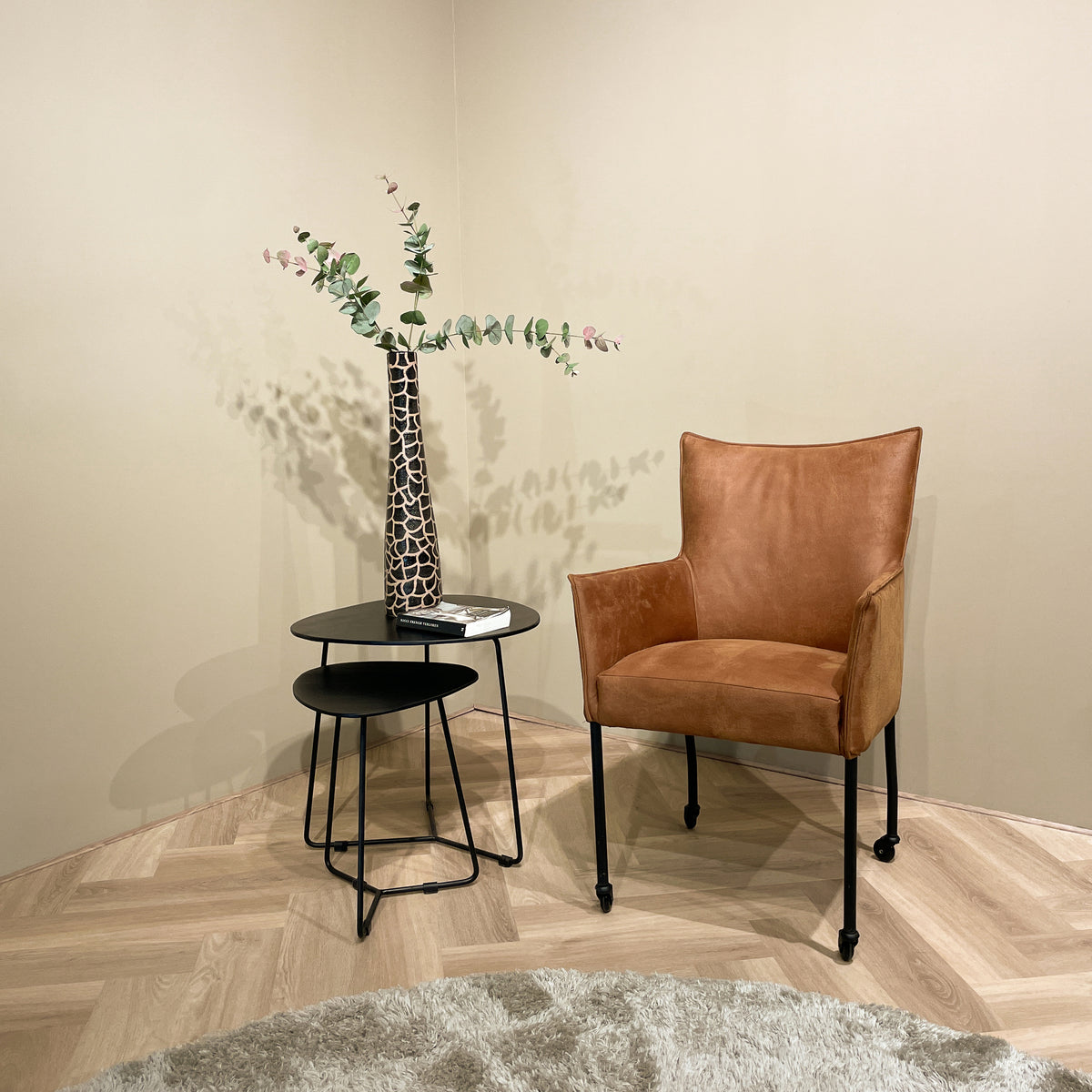 Salontafel Brix Ivy zwarte set van 2