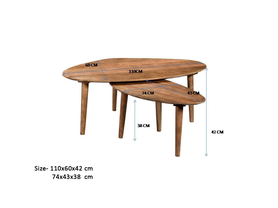 Salontafel Brix Xavier set van 2