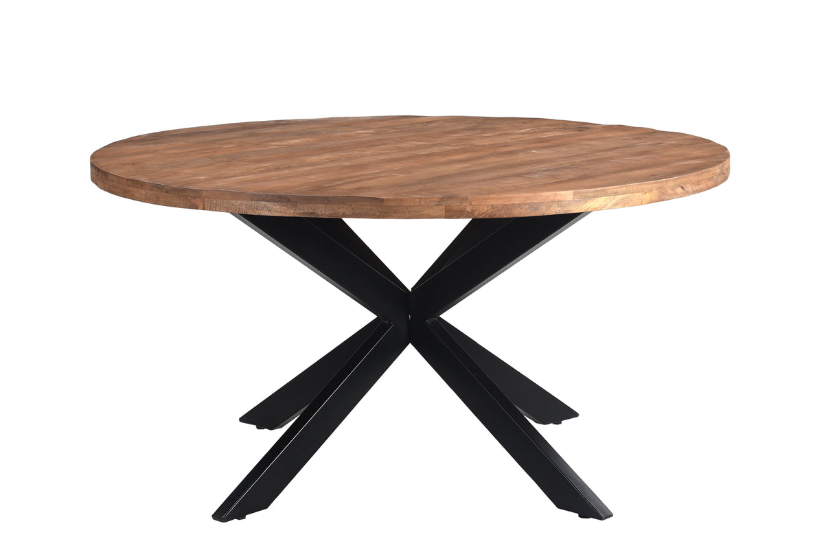 Eettafel Rocky ronde spin 130 cm
