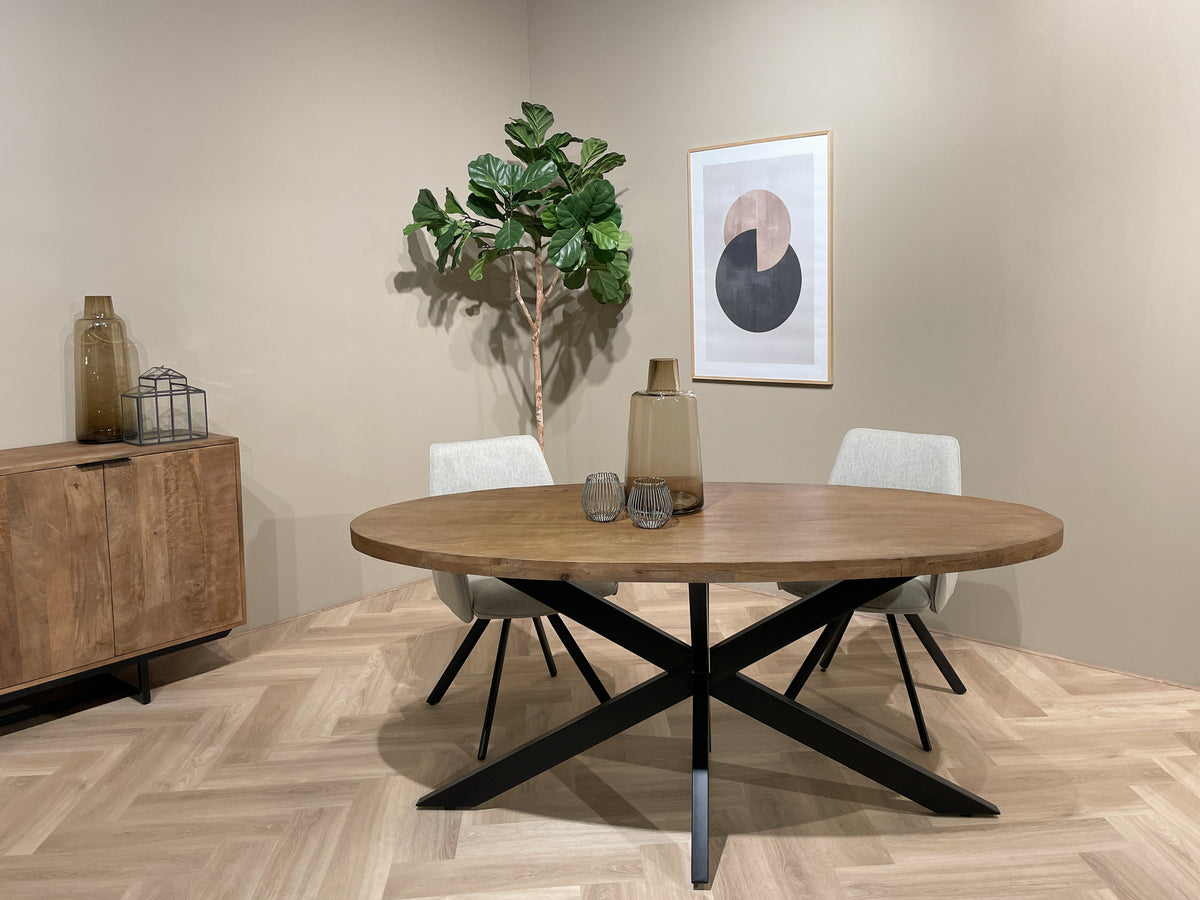 Eettafel Rocky Ovaal 210 cm
