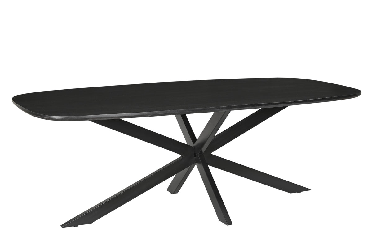 Eettafel Jesper Deens ovaal zwart 210 cm