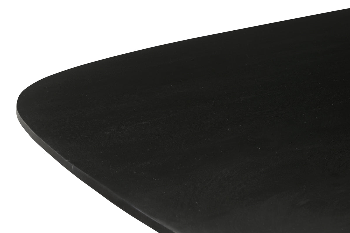 Eettafel Jesper Deens ovaal zwart 210 cm