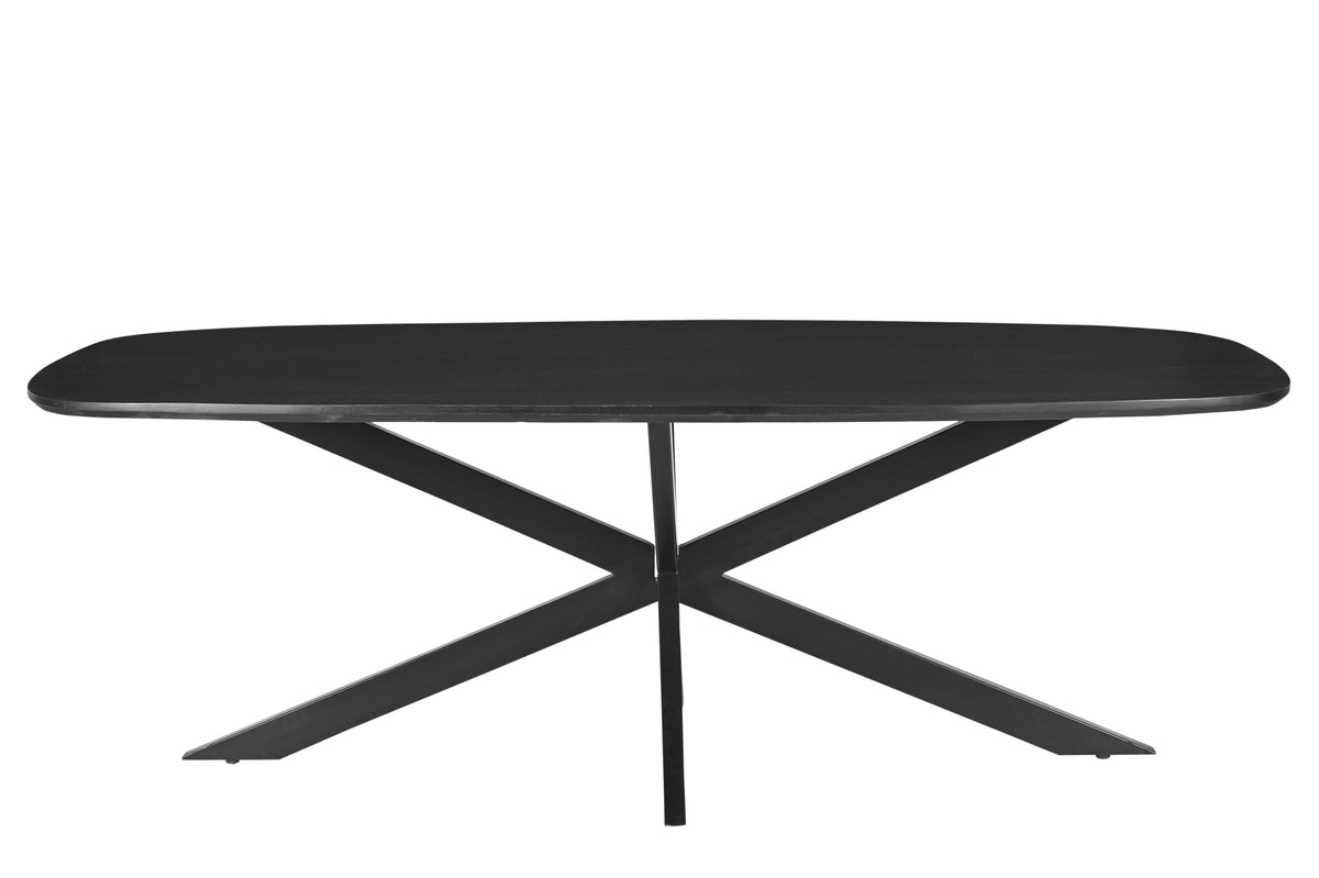Eettafel Jesper Deens ovaal zwart 180 cm