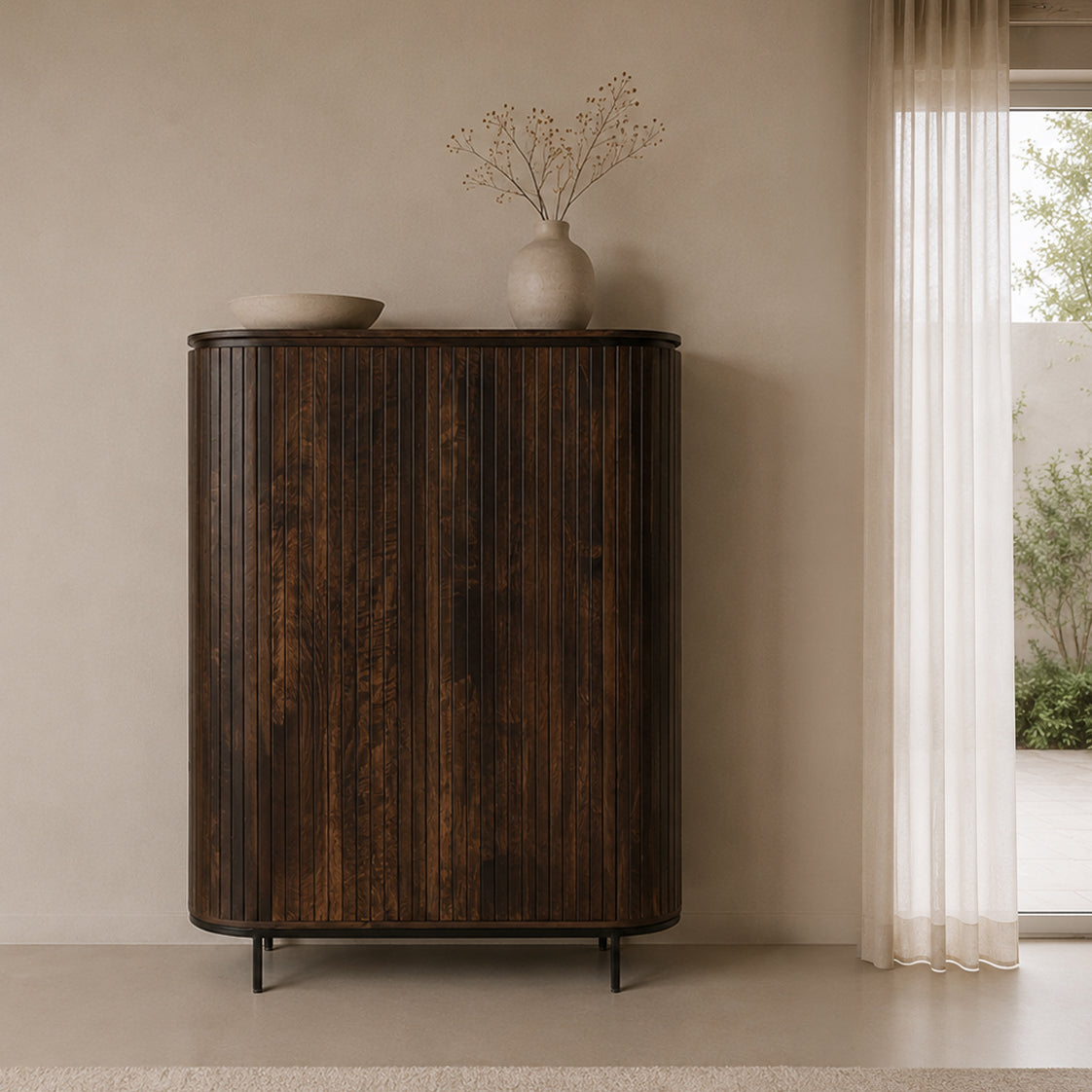 Wandkast Noor Walnoot 150 cm