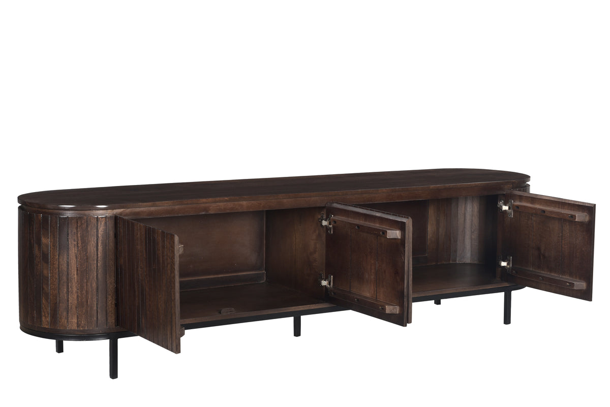 TV-meubel Noor walnoot 210 cm