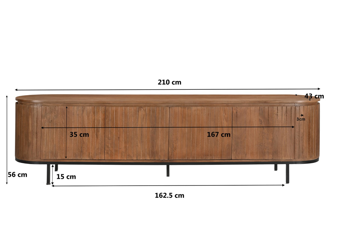 TV-meubel Noor 210 cm